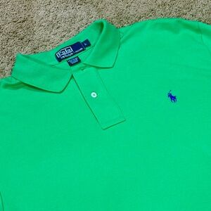 Polo Ralph Lauren Shirt Men’s Large Polo Classic Fit Pony Bright Green. Like new